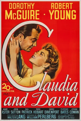 Claudia and David 1946 Vintage Romantic Drama Movie Poster