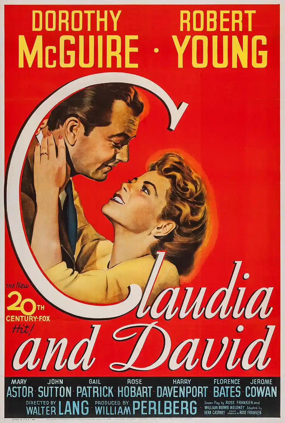 Claudia and David | Vintage Movie Poster | 1946 Romantic Drama Art Print