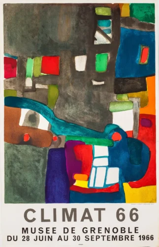 Maurice Estève Climat 66 Abstract Exhibition Wall Art Print