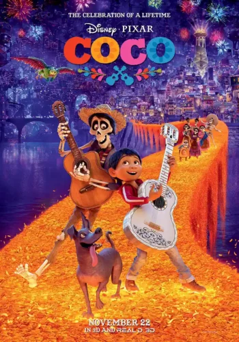 Disney Pixar Coco Land of the Dead Movie Scene Movie Poster