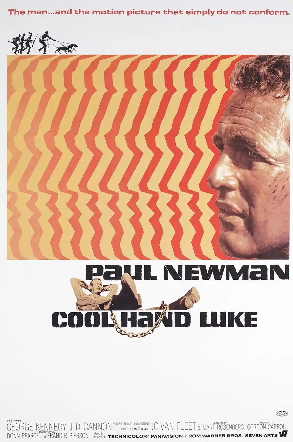 Cool Hand Luke | Movie Poster | Paul Newman Profile Vintage Art Print
