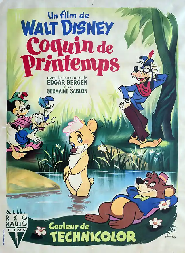 Fun and Fancy Free | Disney Movie Poster | Vintage French Art Print