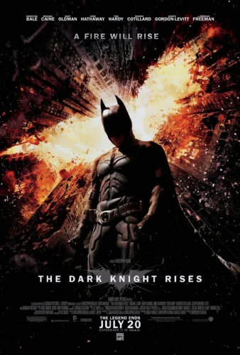 The Dark Knight Rises Fire Will Rise Batman Movie Poster