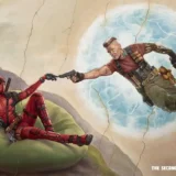 Deadpool 2 Creation of Adam, Cinematic Parody Movie Poster