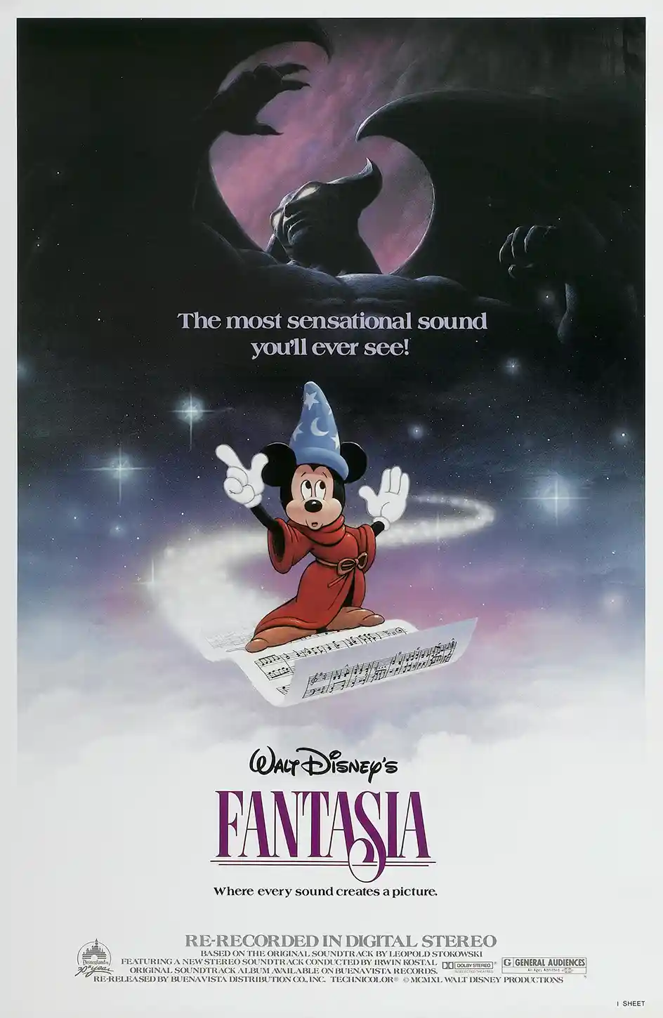 Fantasia | Disney Movie Poster | Sorcerer Mickey & Chernabog Art Print