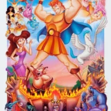 Hercules 1997 Theatrical Artwork Disney Animated Movie Poster