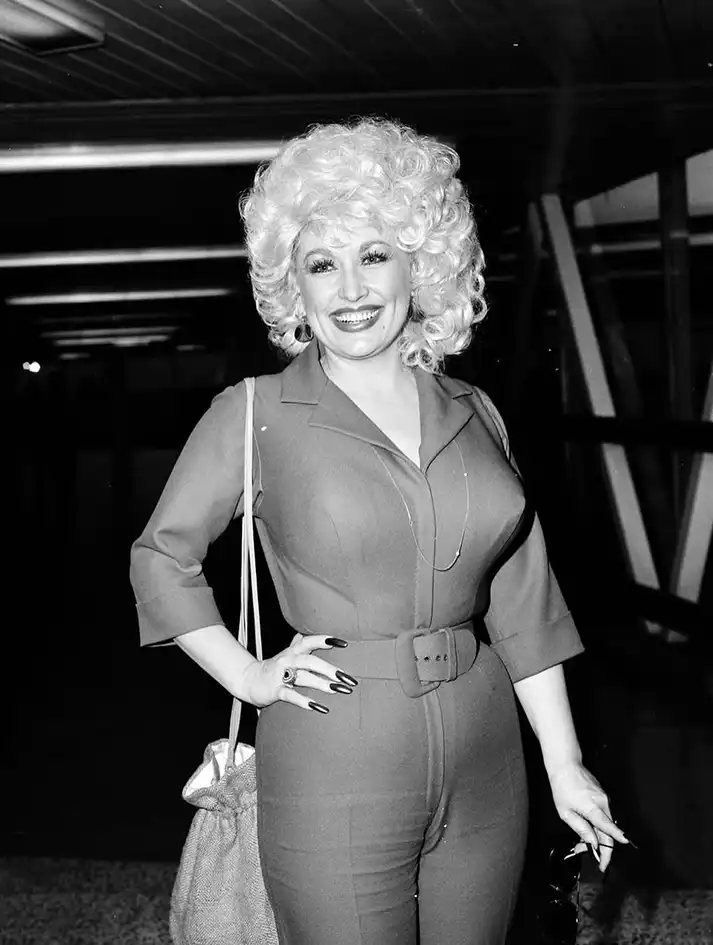 Dolly Parton print — vintage country music black and white wall art, museum-quality photography print