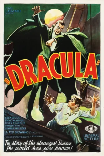 Dracula 1931 Bela Lugosi Vintage Horror Version 1 Alternate 1 Movie Poster