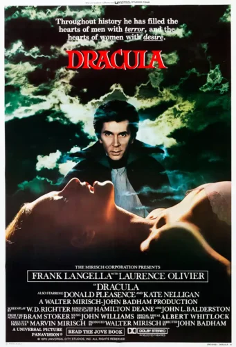 Dracula 1979 Frank Langella Vintage Gothic Movie Poster