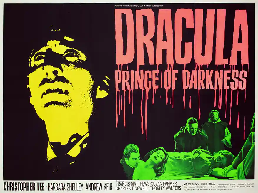 Dracula: Prince of Darkness | Horror Movie Poster | Vintage Wall Art