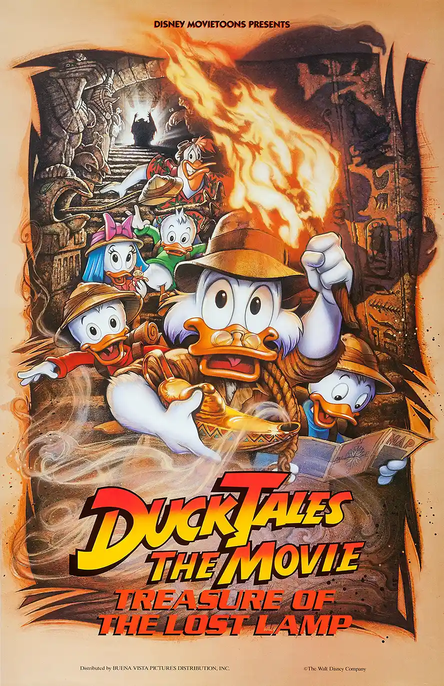 DuckTales Movie: Treasure of the Lost Lamp | Film Poster | Classic Disney Adventure Art