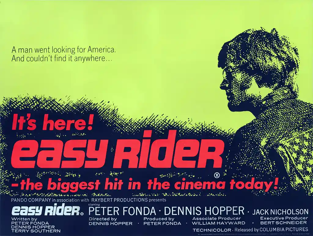 Easy Rider | Movie Poster | Iconic Vintage British Quad Print