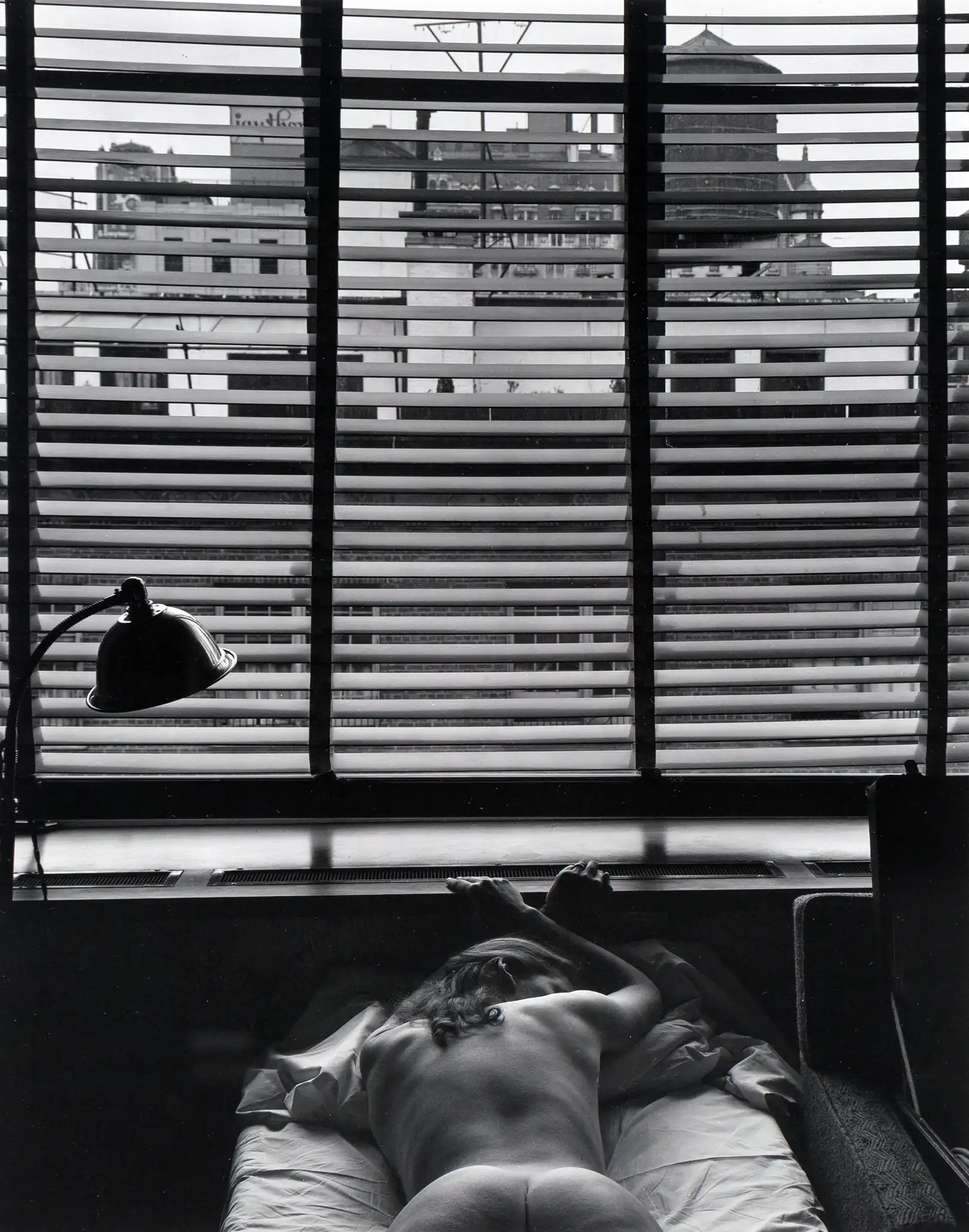 Edward Weston | Vintage Photography Poster | Nude Behind Window Blinds