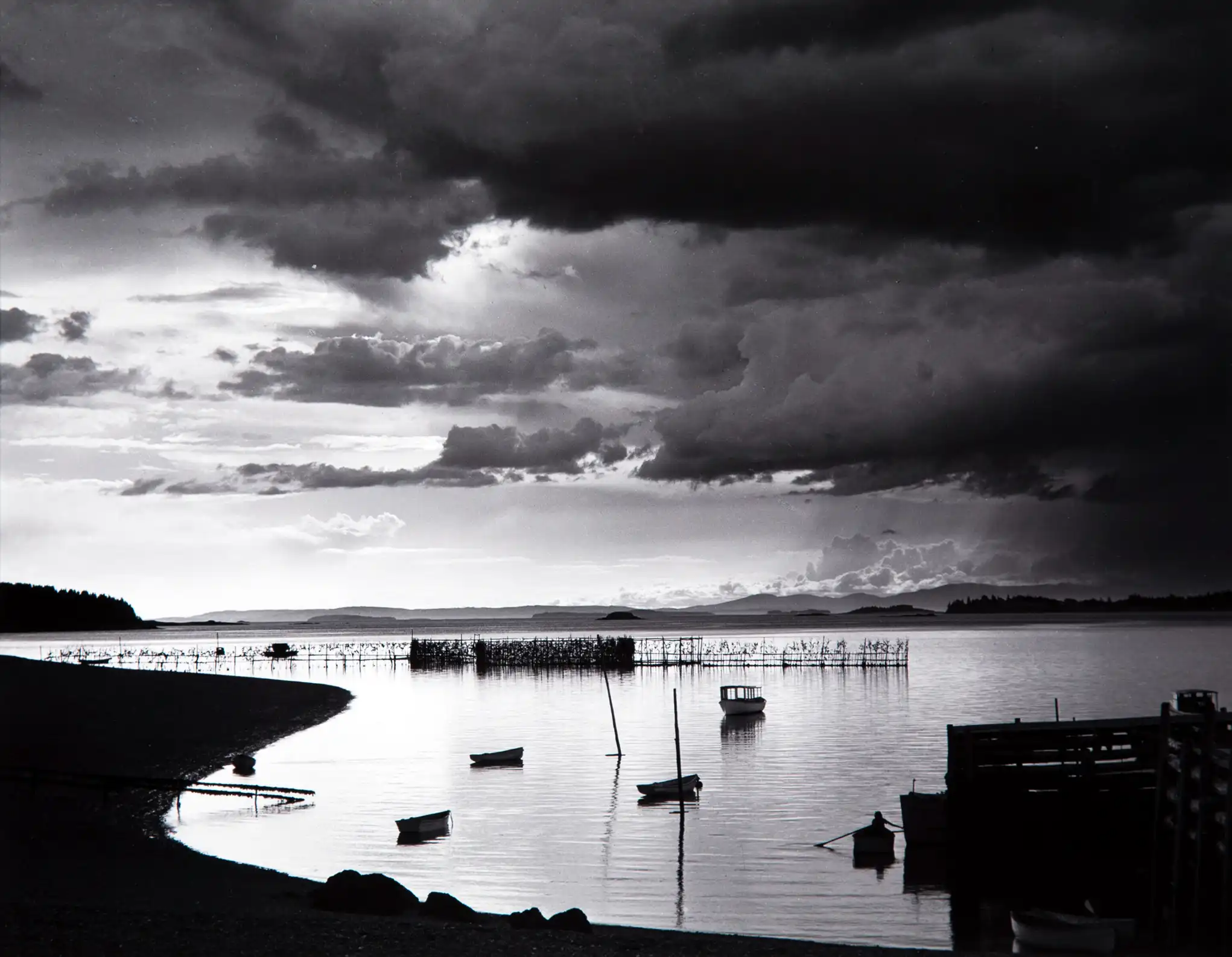 Eliot Porter | Classic Art Print | Dramatic Black & White Seascape