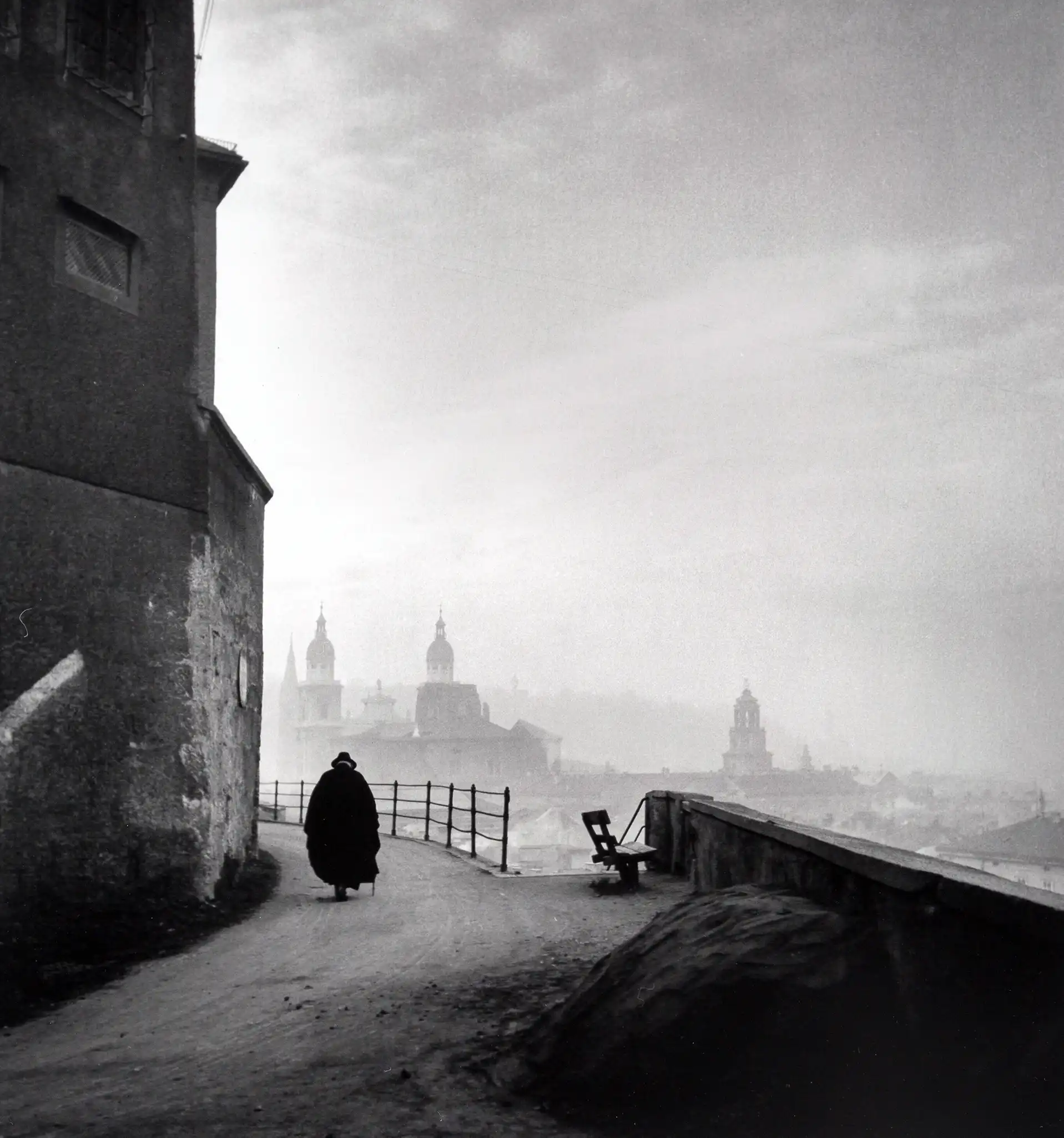 Ernst Haas Photography | Fine Art Poster | Salzburg Monk Black & White Print