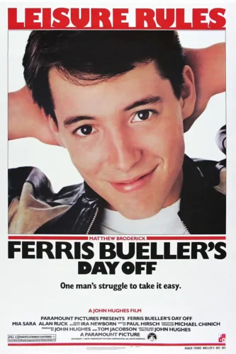 Ferris Bueller's Day Off Leisure Rules Retro Movie Poster