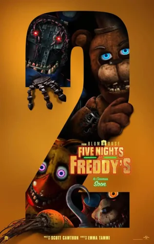 Five Nights at Freddy's 2 Giant Number Design Movie Poster