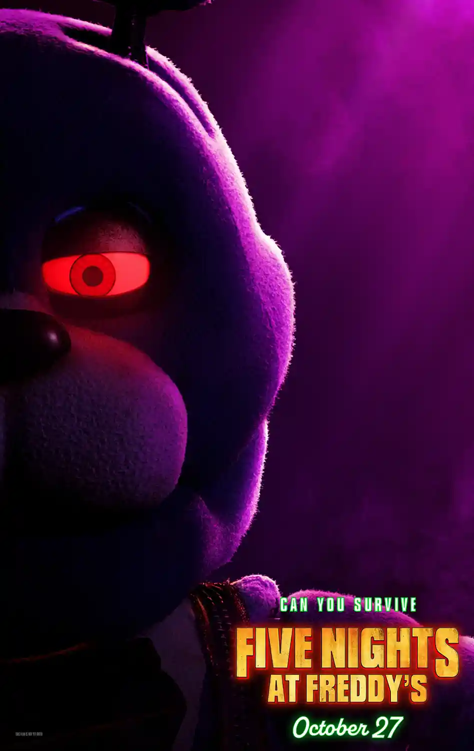 Five Nights at Freddy's | Movie Poster | Bonnie Animatronic Red Eye Print