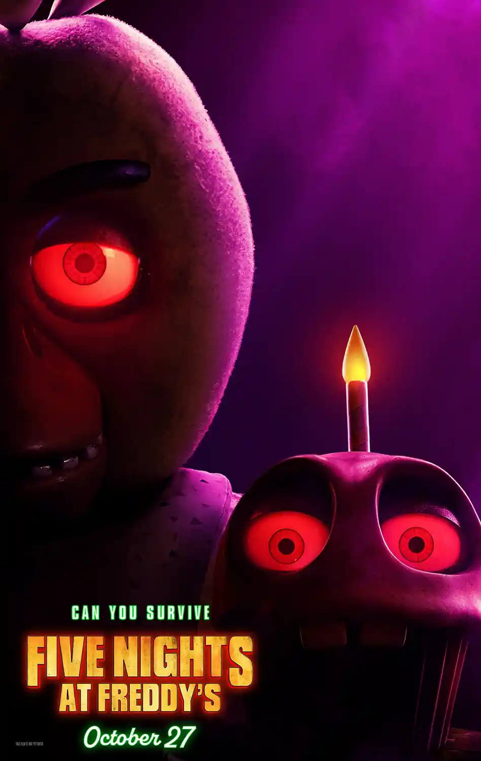 Five Nights at Freddy's Movie Poster | Chica & Cupcake Horror Art Print