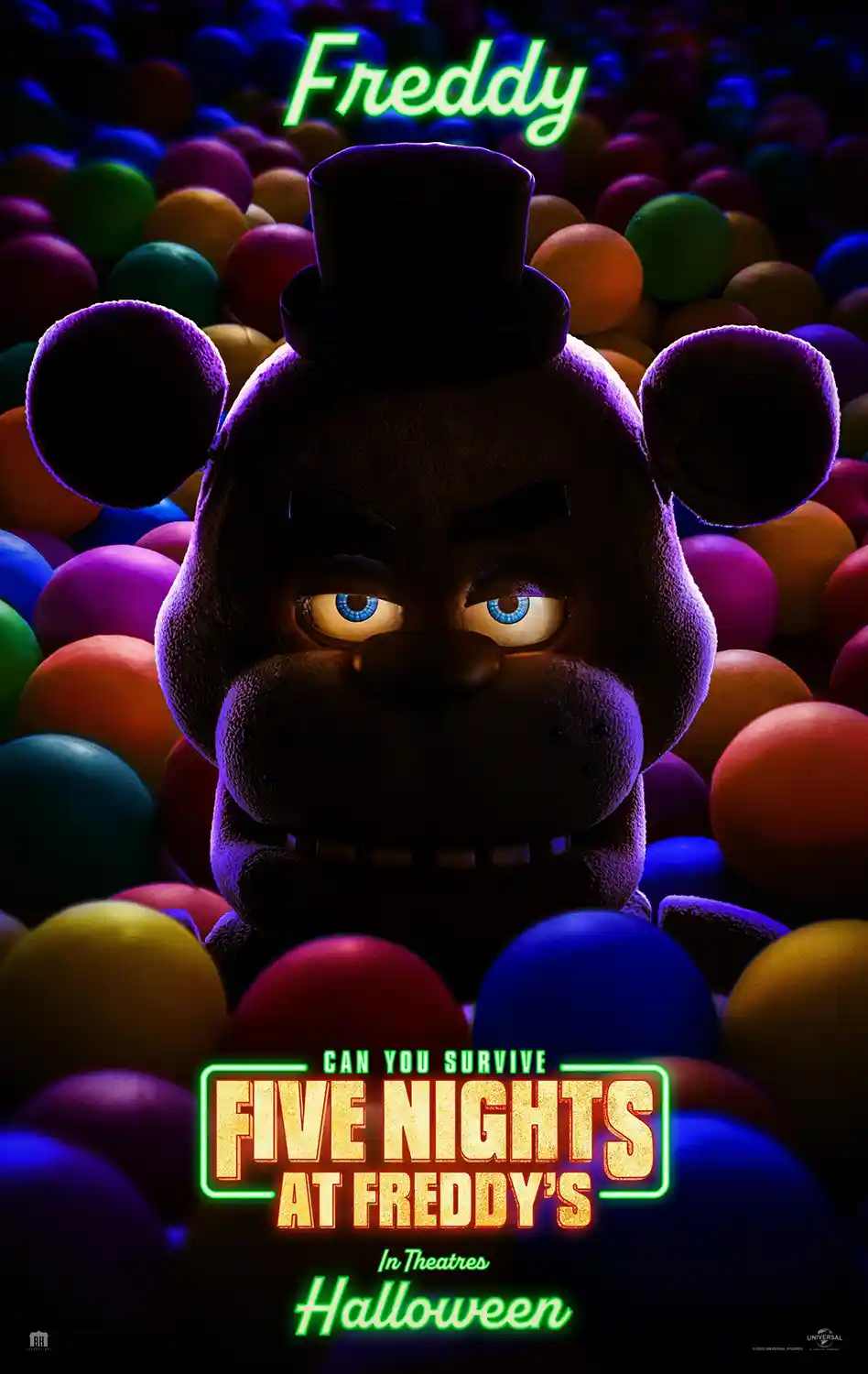 Five Nights at Freddy's Poster | Freddy Fazbear Ball Pit Wall Art