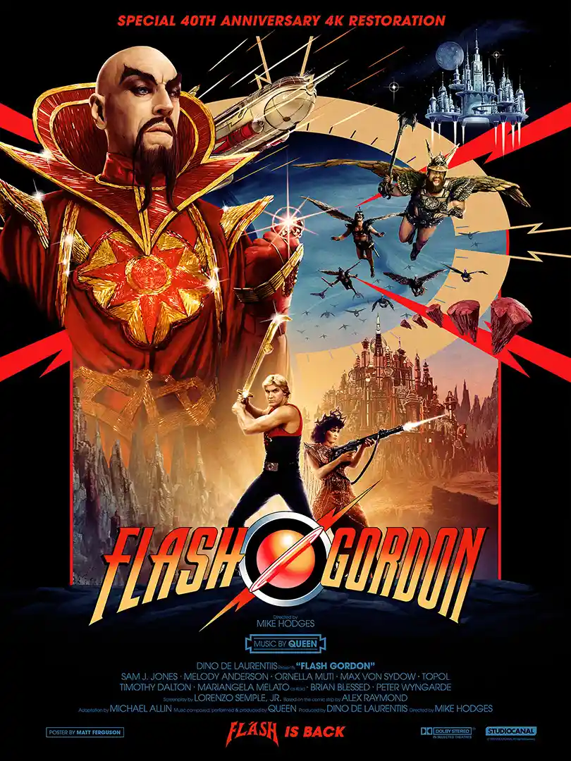 Flash Gordon (1980) | Movie Poster | Ming the Merciless Retro Wall Art