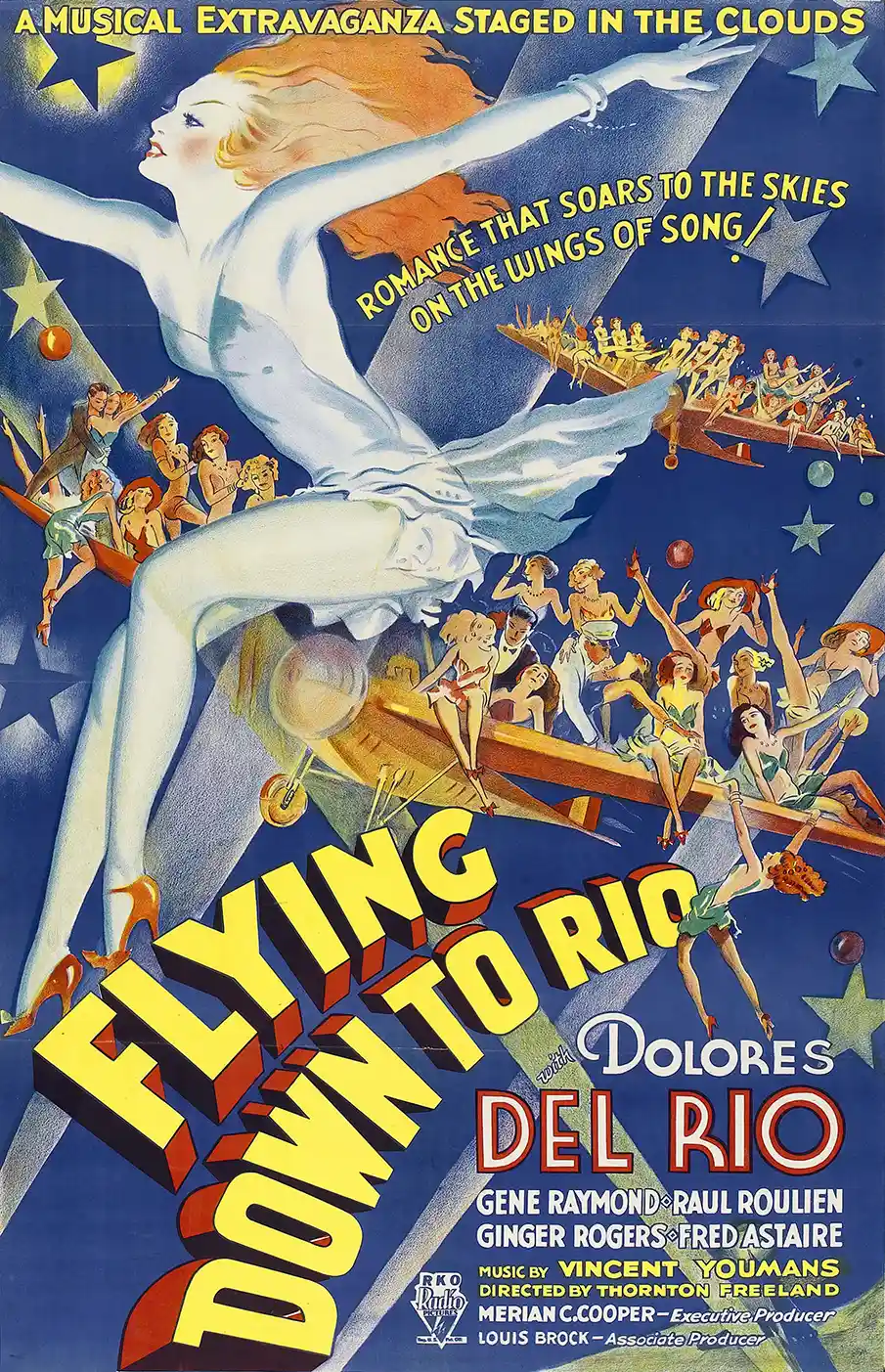 Flying Down to Rio | Movie Poster | 1933 Vintage Art Deco Film Print