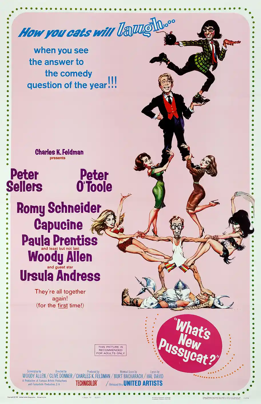 What's New Pussycat? | Movie Poster | 1965 Comedy Wall Art Print