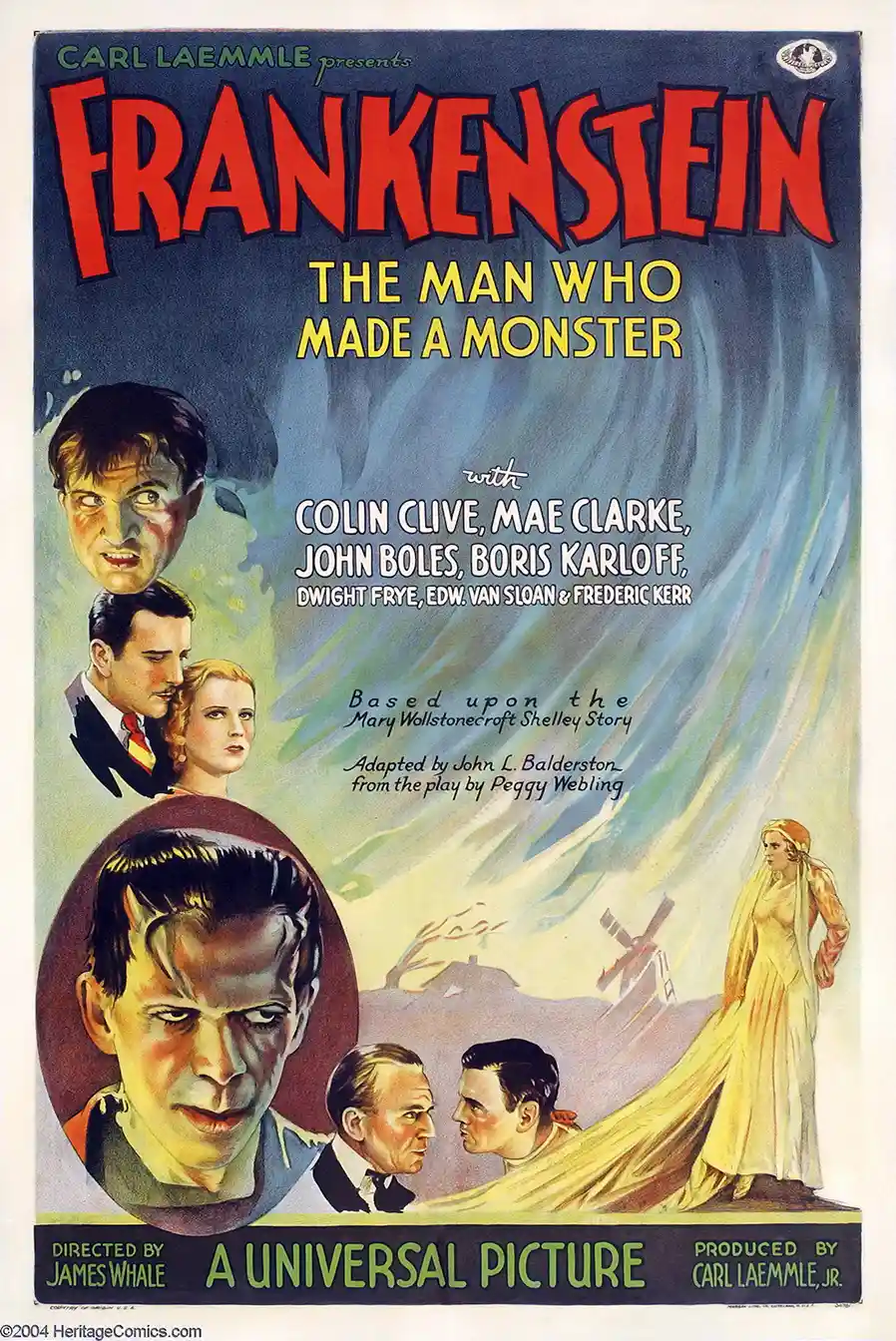 Frankenstein (1931) | Movie Poster | Vintage Universal Horror Film Art