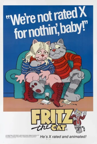 Fritz the Cat 1972 Vintage Animated Movie Poster