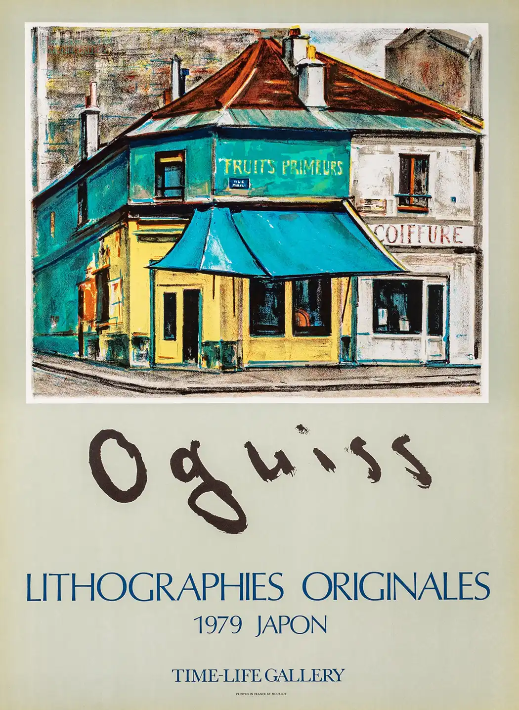 Oguiss Fruits Primeurs | Vintage Exhibition Poster | Mid-Century Parisian Art