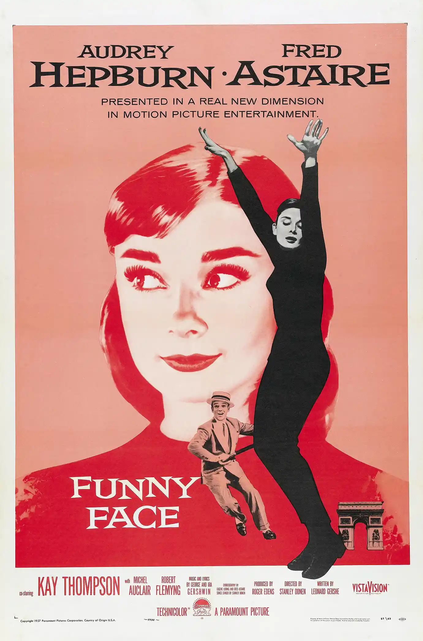 Funny Face | Movie Poster | Audrey Hepburn Vintage Dance Wall Art
