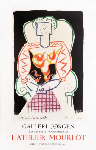 Pablo Picasso Galleri Jørgen Oslo 1984 Exhibition Art Print