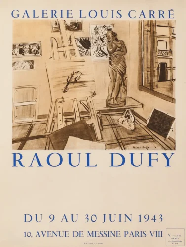 Raoul Dufy 1943 Galerie Louis Carre Atelier Exhibition Art Print