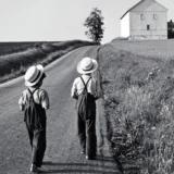George Tice Amish Boys Lancaster Pennsylvania 1962 Photography Print
