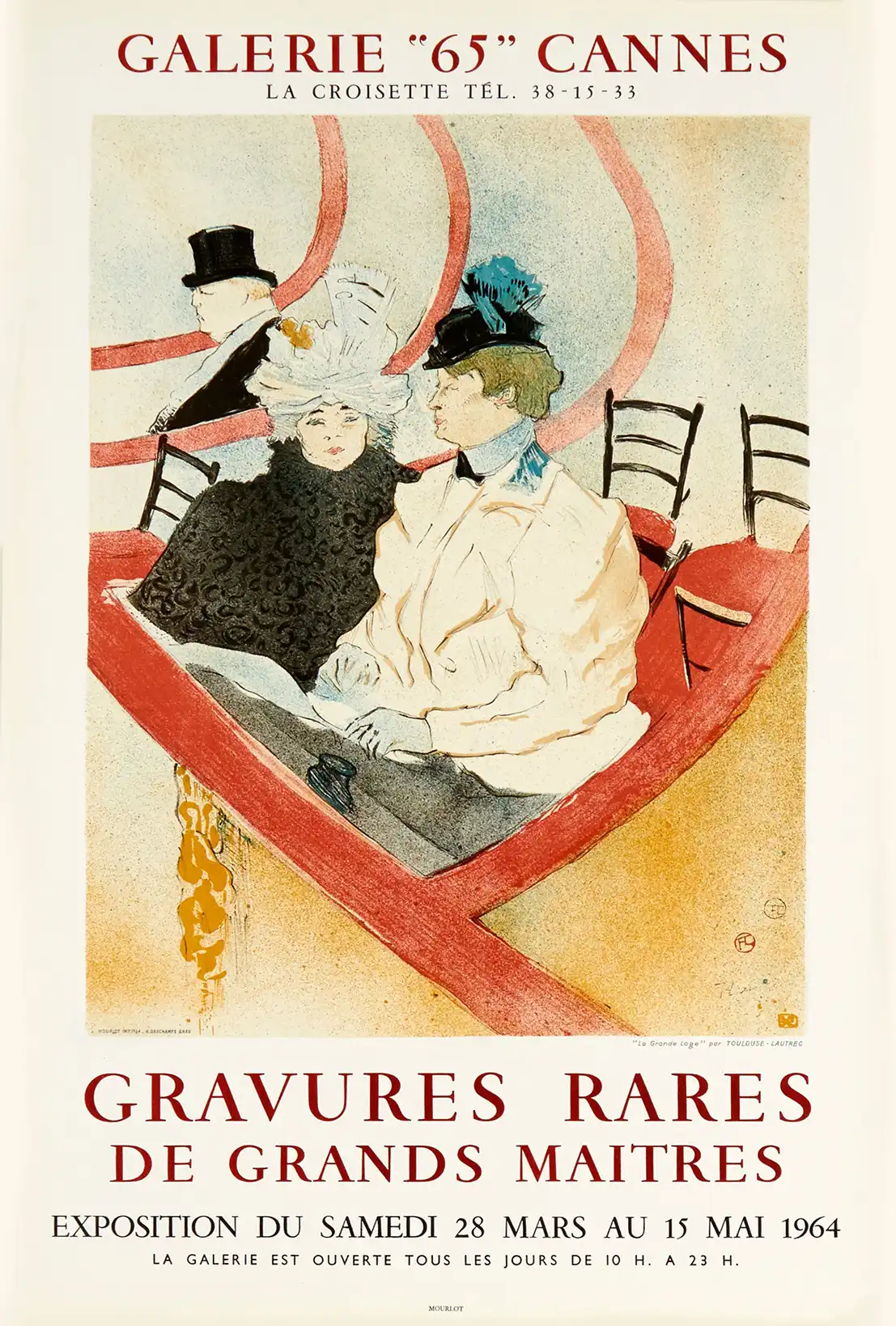 Toulouse-Lautrec 'Gravures Rares' | Vintage Art Exhibition Poster | La Grande Loge Print