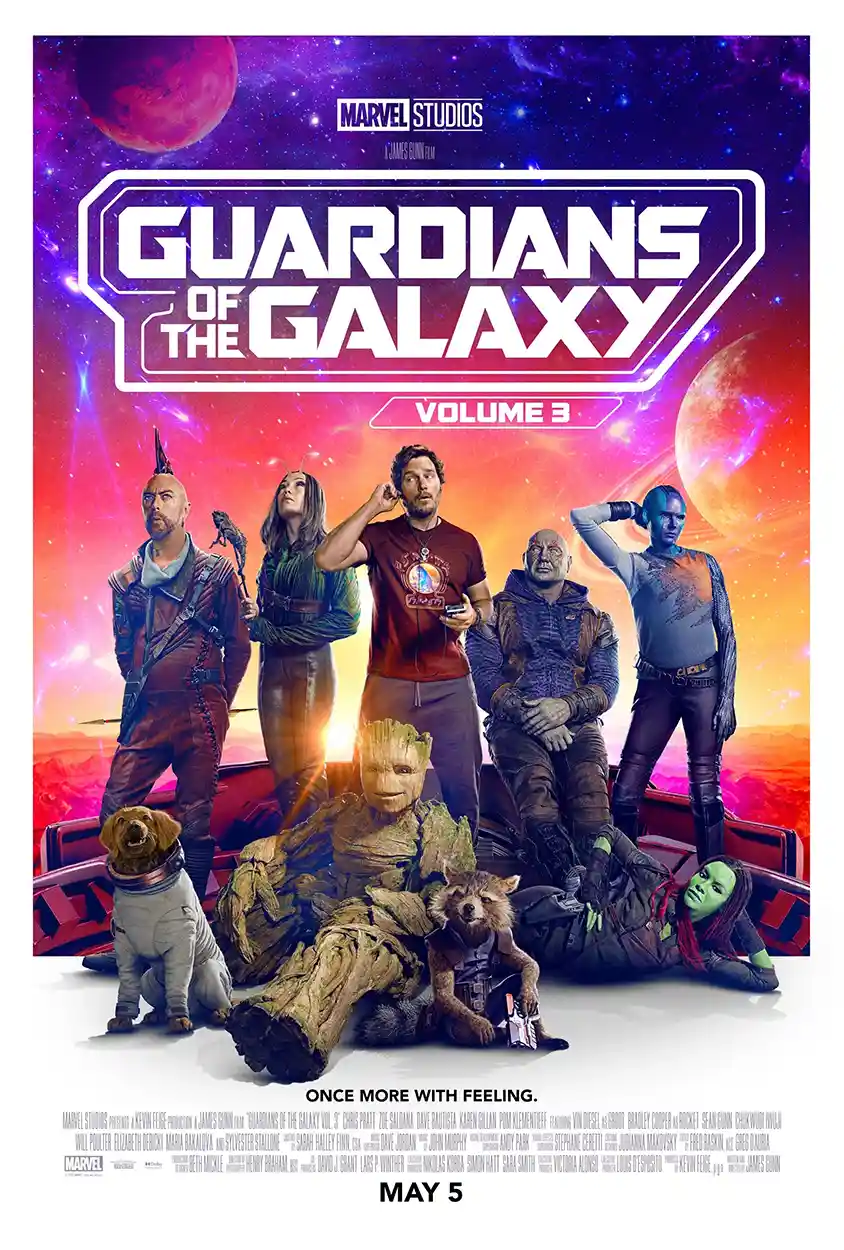 Guardians of the Galaxy Vol 3 | Movie Poster | Full Cast Ensemble Wall Art