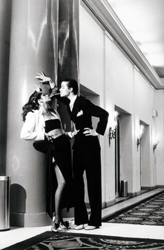 Helmut Newton Woman into Man Yves St Laurent Fashion Photography Print