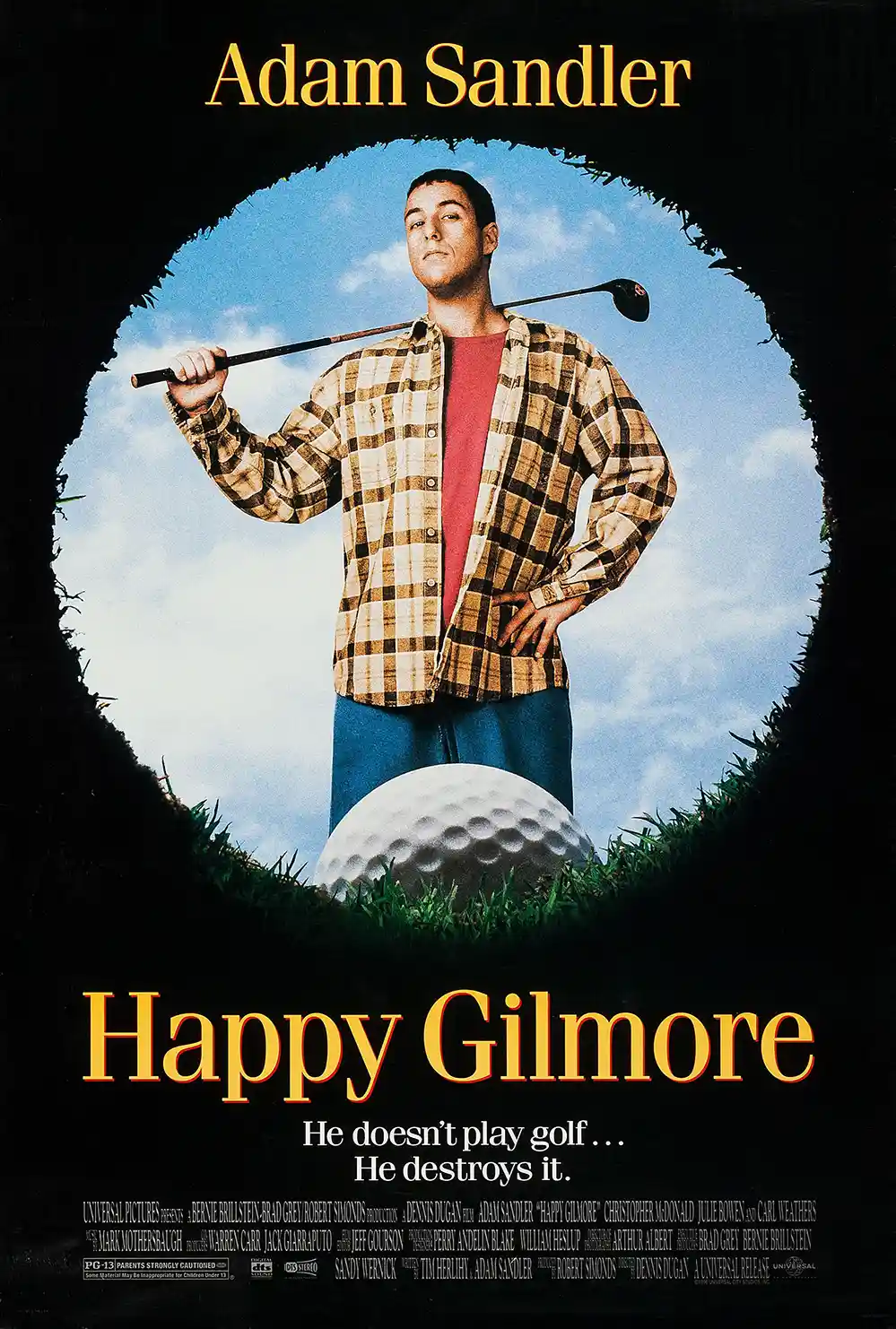 Happy Gilmore | Movie Poster | Adam Sandler Golf Comedy Wall Art Print