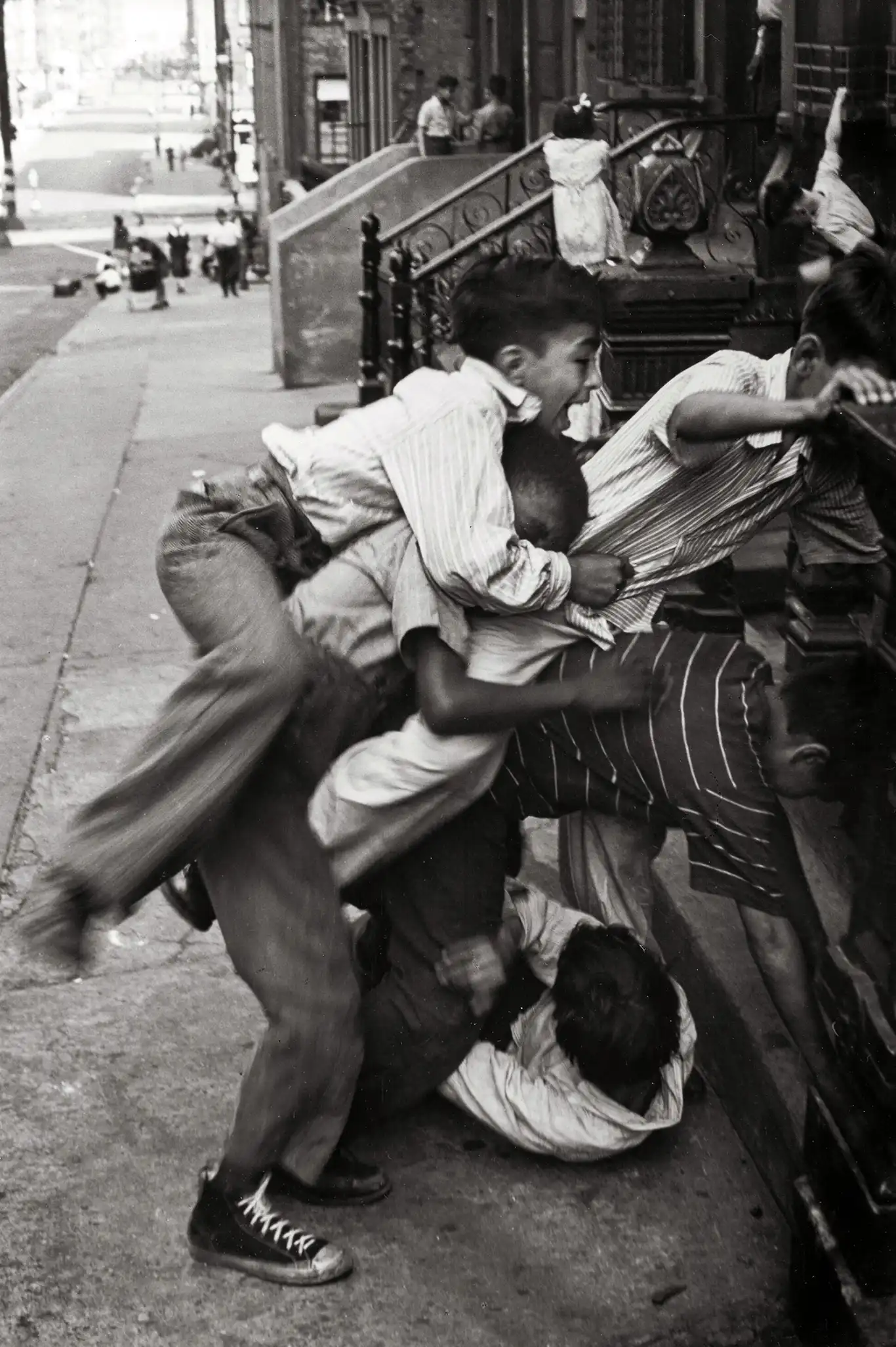 Helen Levitt Art Poster | NYC Street Play Black & White Photo Print
