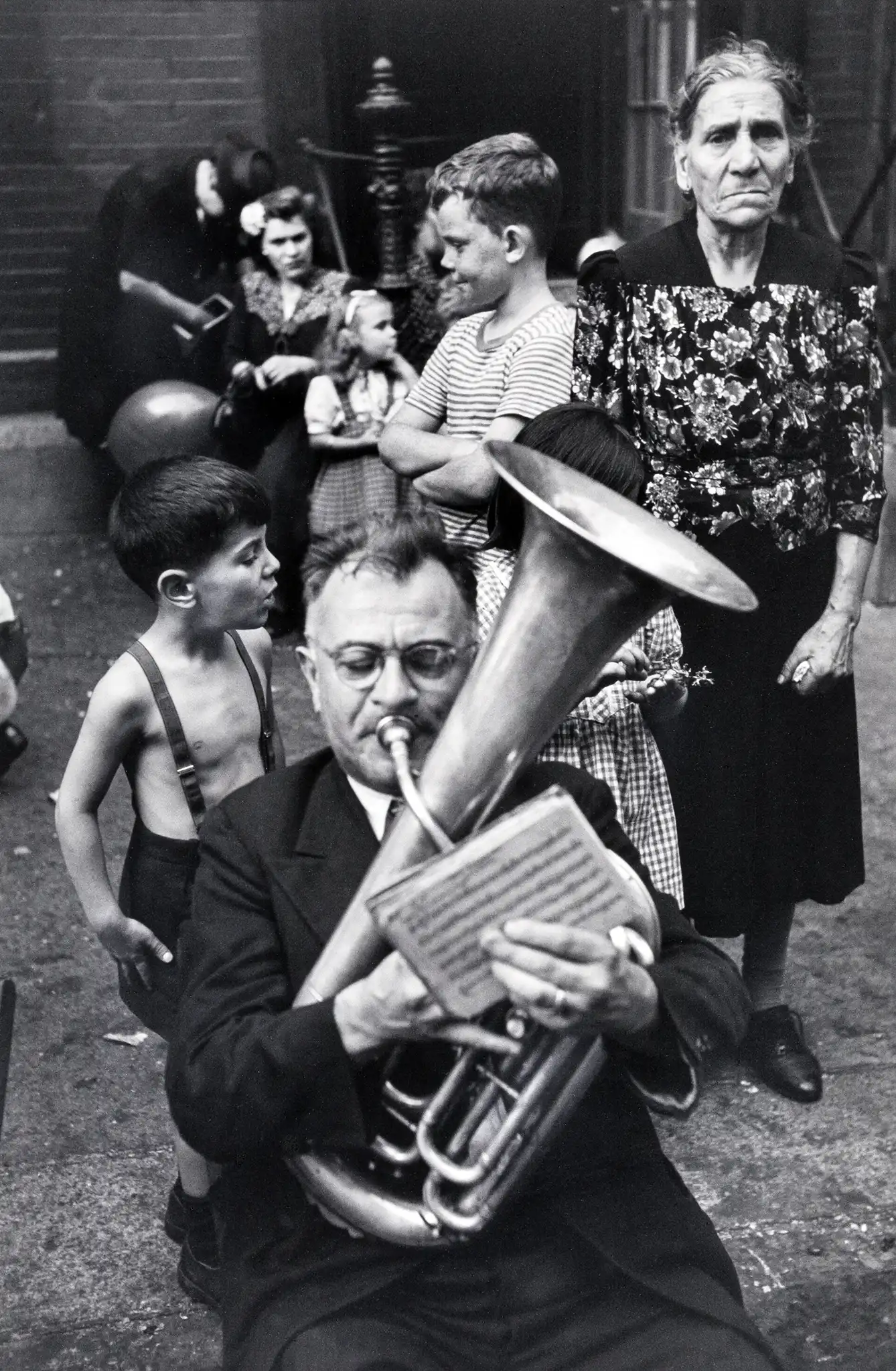 Henri Cartier-Bresson | Vintage Art Poster | Palermo Street Musician Print