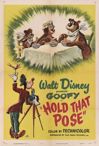 Goofy Hold That Pose 1950 Vintage Movie Poster