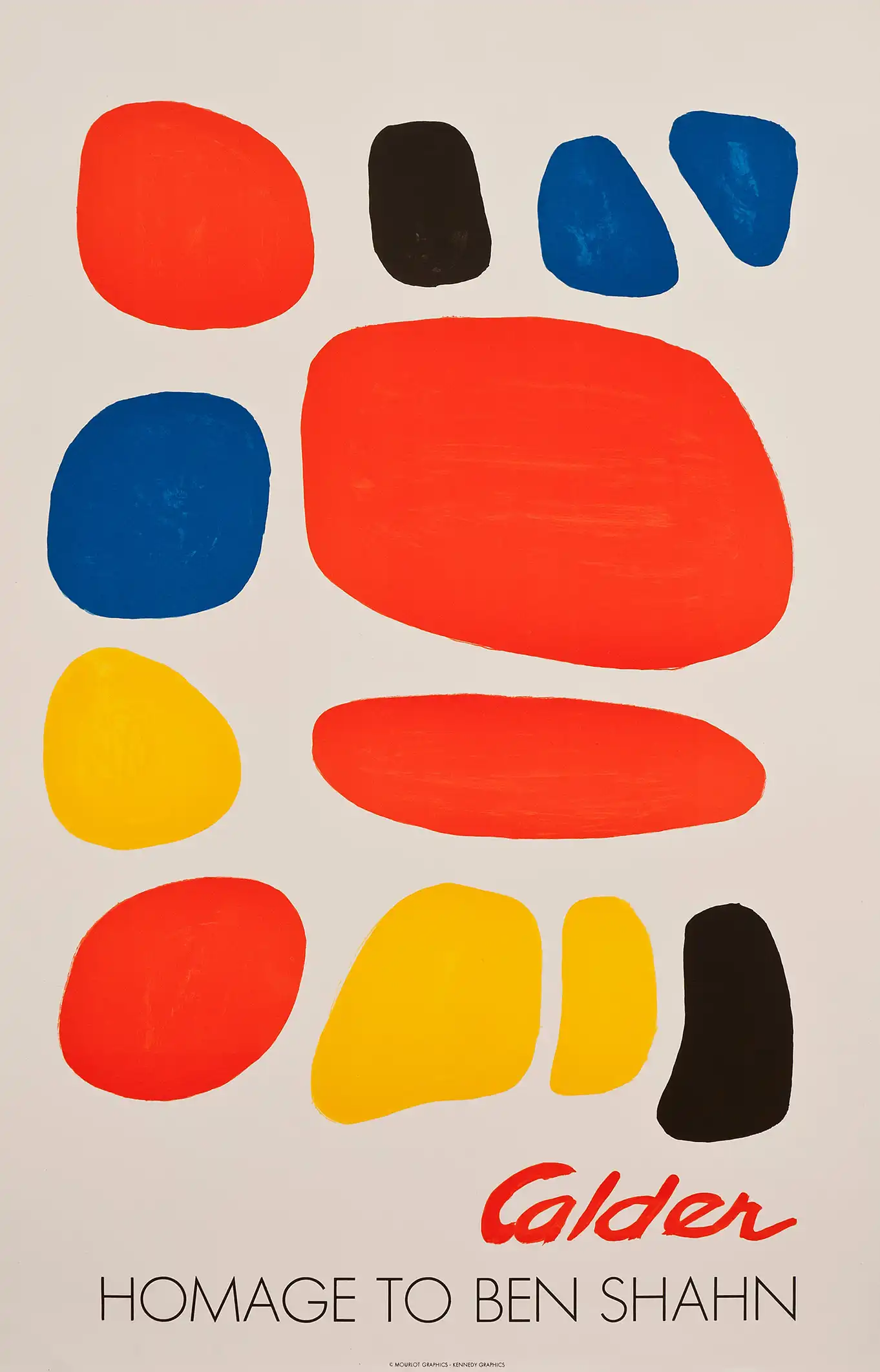 Alexander Calder | Mid-Century Abstract Art Poster | Homage to Ben Shahn