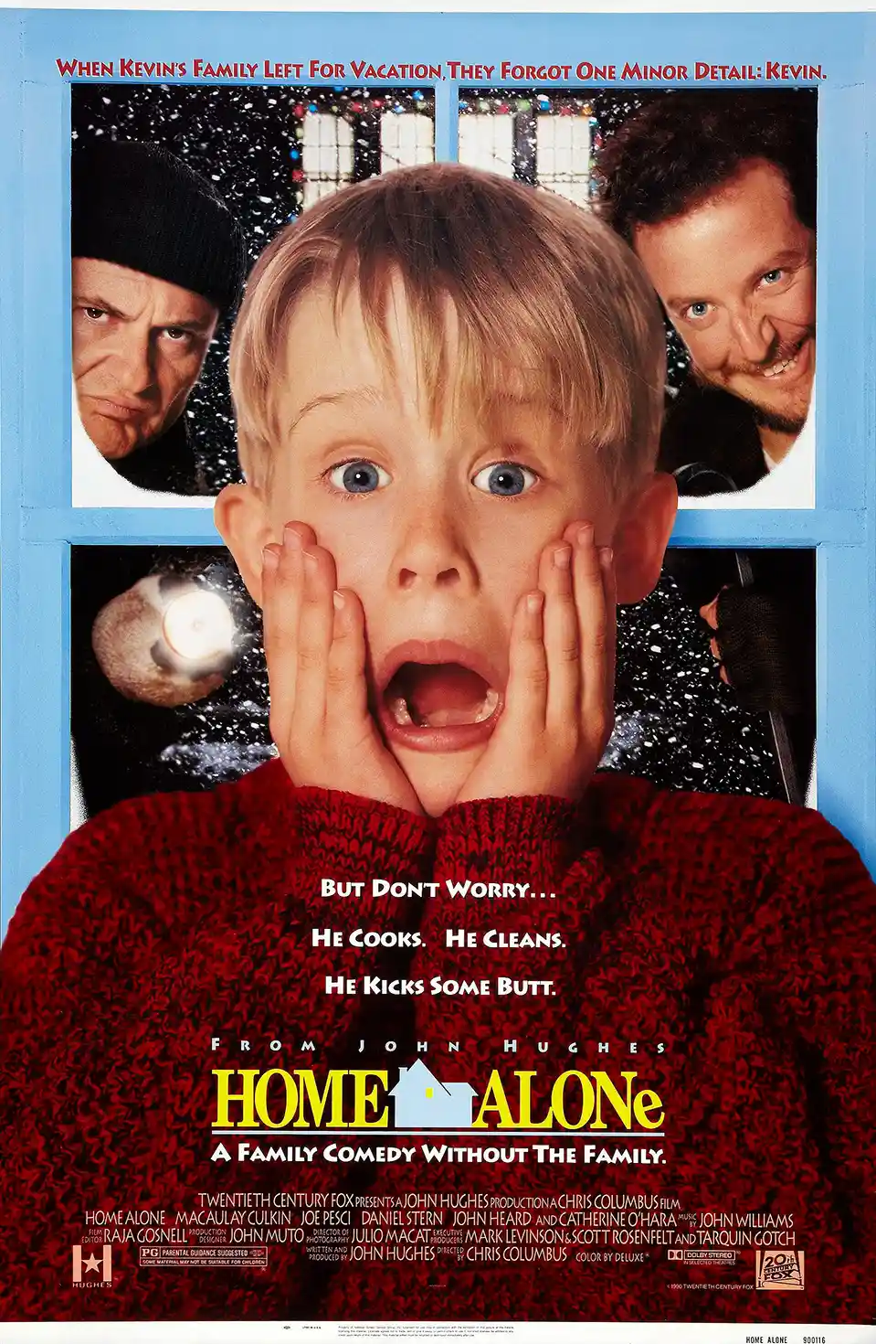 Home Alone (1990) | Movie Poster | Iconic Kevin McCallister Scream