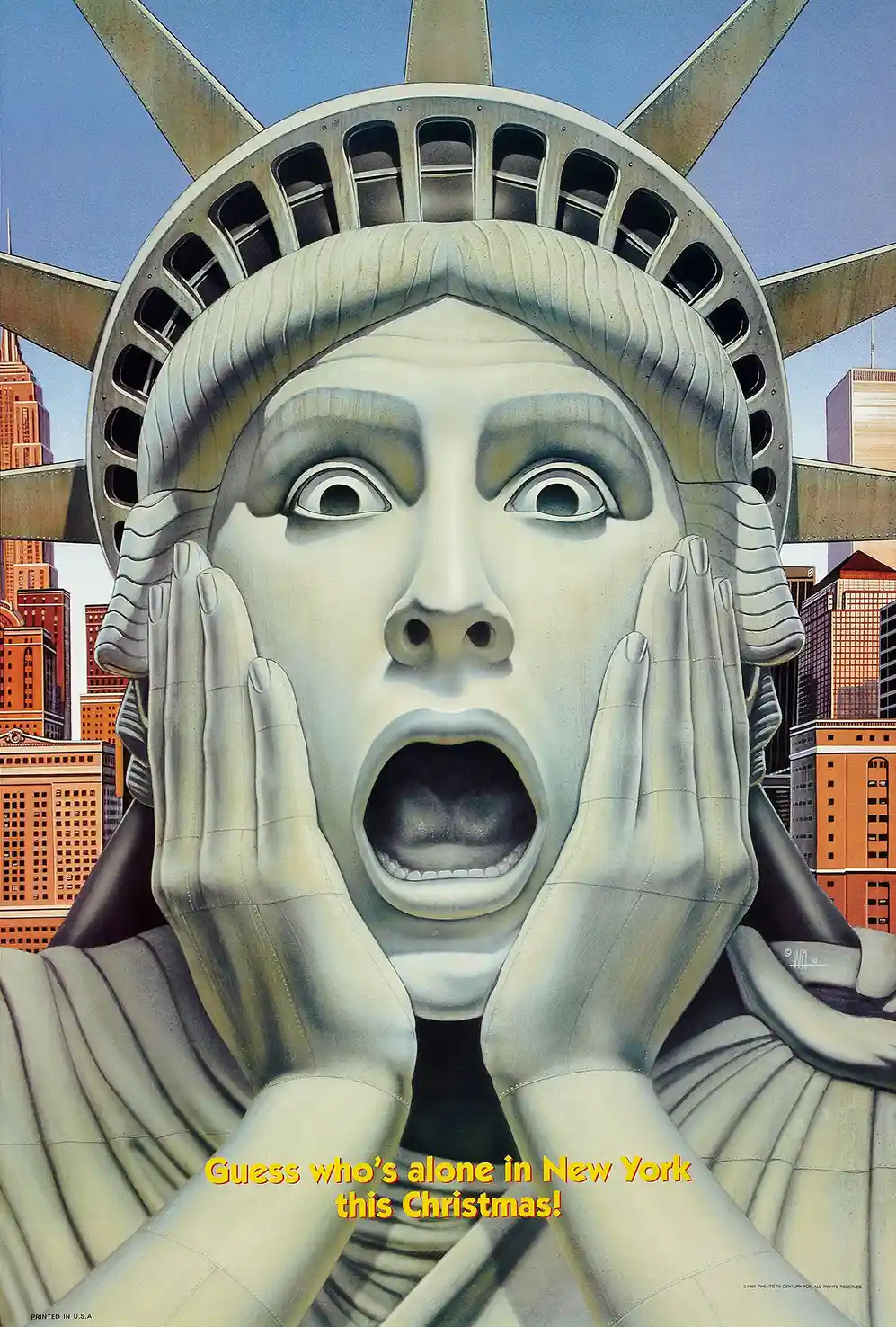 Home Alone 2: Lost in New York Poster | Iconic Statue of Liberty Art