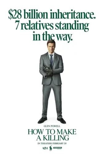 How to Make a Killing Glen Powell Minimalist Movie Poster