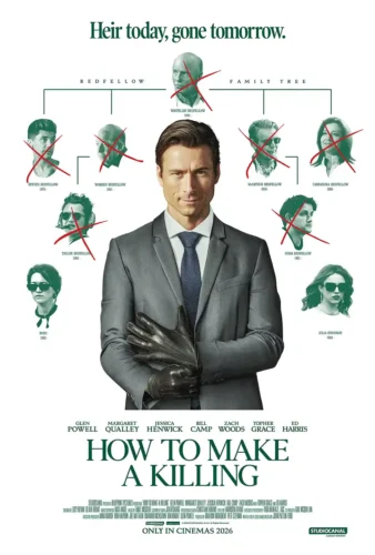 How to Make a Killing Glen Powell Redfellow Family Tree Movie Poster