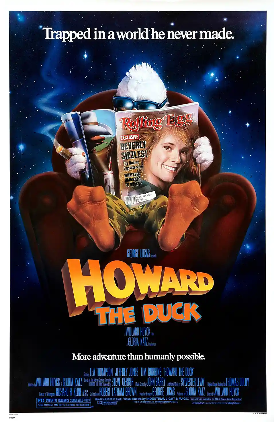 Howard the Duck | Movie Poster | 1986 Vintage Sci-Fi Art Print