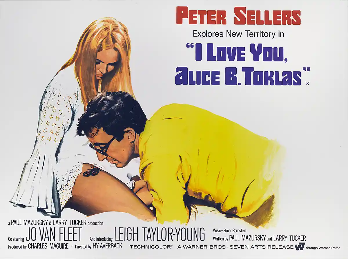 I Love You, Alice B. Toklas | Movie Poster | Peter Sellers 60s Hippie Art