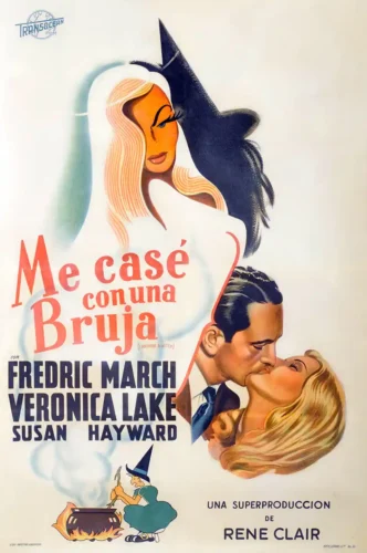 I Married a Witch Veronica Lake Vintage 1942 Movie Poster