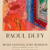 Raoul Dufy Intérieur au Violon 1953 Exhibition Art Print